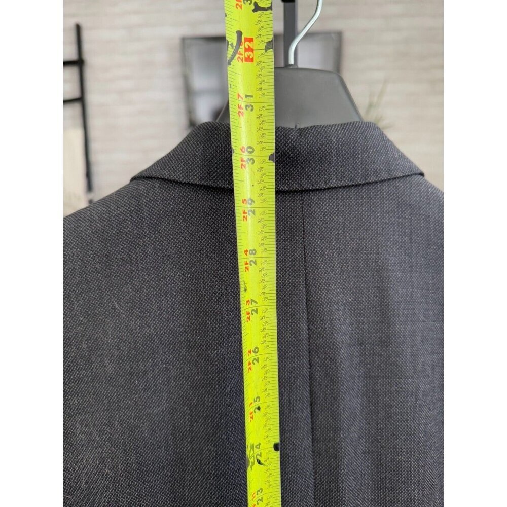 Alton Lane Virgin Wool Grey w purple lining Mens Two Button Blazer Jacket - Picture 4 of 6